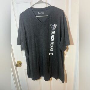 Under Armour Men's Charcoal Maine Black Bears V-Neck Tee